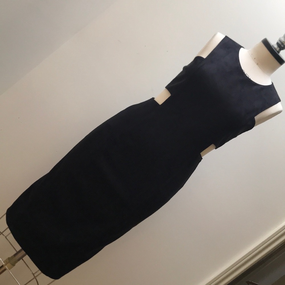 NEW Bcbgmaxazria faux Suede fitted dress‼️